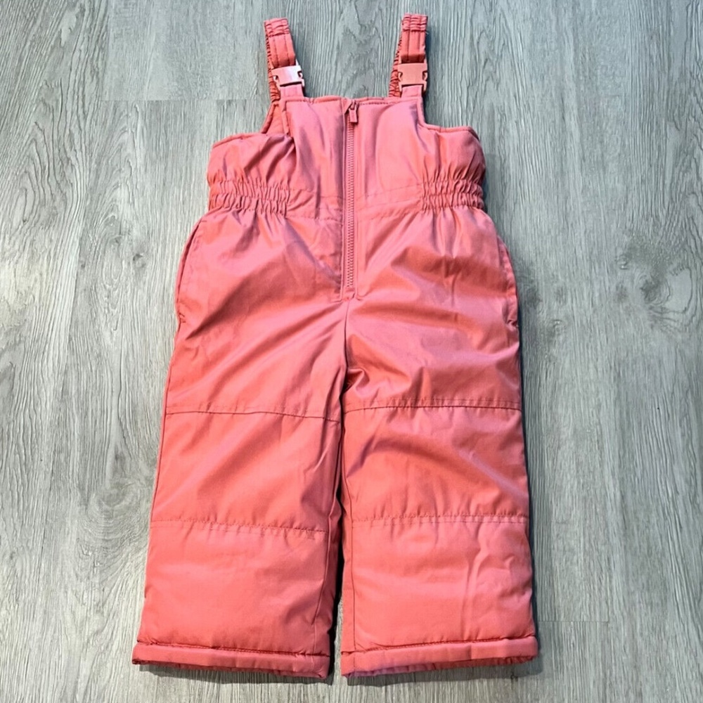 Carter's Pink Coral Snow Bib Pants